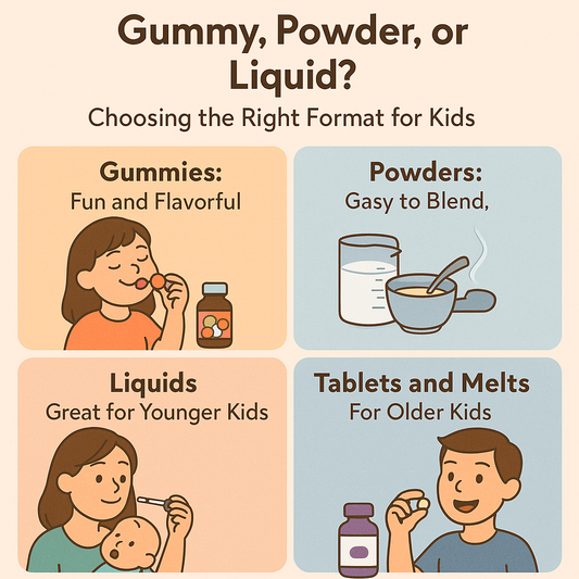 Gummy, Powder, or Liquid? Choosing the Right Format for Kids