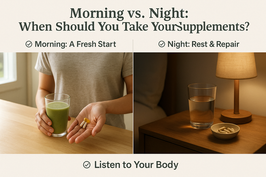 “Morning vs. Night: When Should You Take Your Supplements?”
