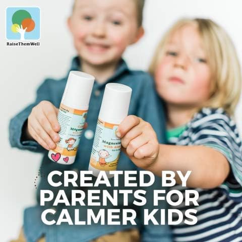 Magnesium Oil Roller for Kids – Calming Roll-On with Aloe Vera, Roman Chamomile & Lavender, Soothing Support for Anxiety, Nervousness & Hyperactivity, 3 fl oz