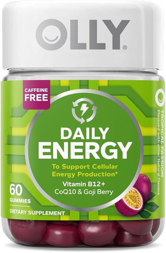 OLLY Kids Immunity Gummy, Immune Support, 50 Count Daily Energy Gummy, Vitamin B12, CoQ10, 60 Count