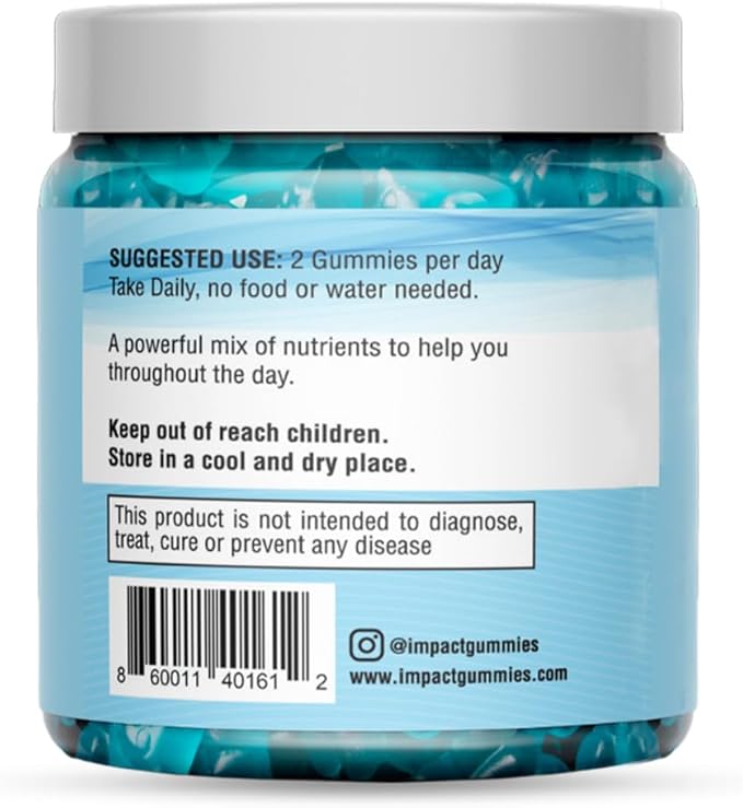 IMPACT Supergreens & Youth Athletic Gummies Bundle – Daily Multivitamin & Superfood Support for Kids & Adults – Fiber, Essential Nutrients, Omega-3, Zinc, & Immunity Boost – Vegan & Gelatin-Free (60)