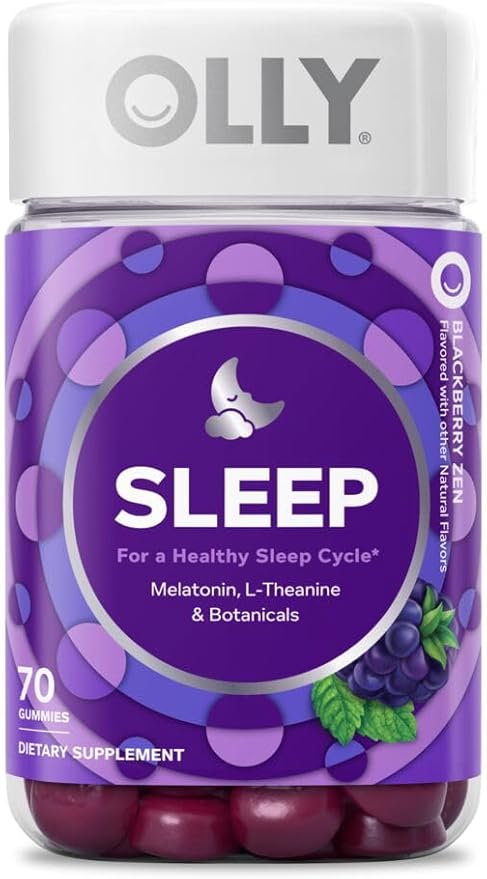 OLLY Sleep & Kids Sleep Gummies, Melatonin, L-Theanine & Botanicals, Adult 70 Count & Child 50 Count