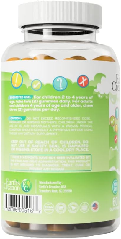 Earth's Creation Kids Multivitamin 60 Gummies