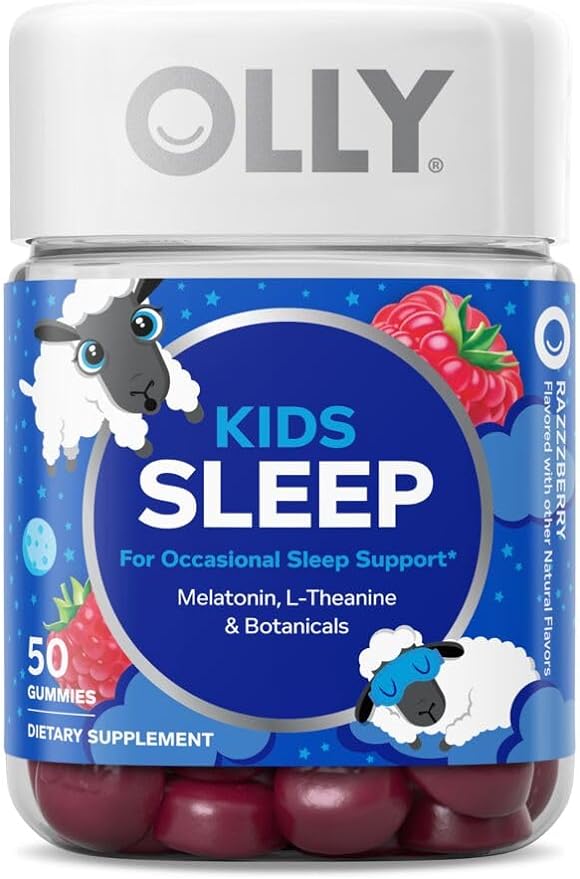 OLLY Kids Sleep & Multivitamin Gummy, Melatonin & Vitamins A-E, Bs, Zinc, 50 Count Sleep and 70 Count Multivitamin