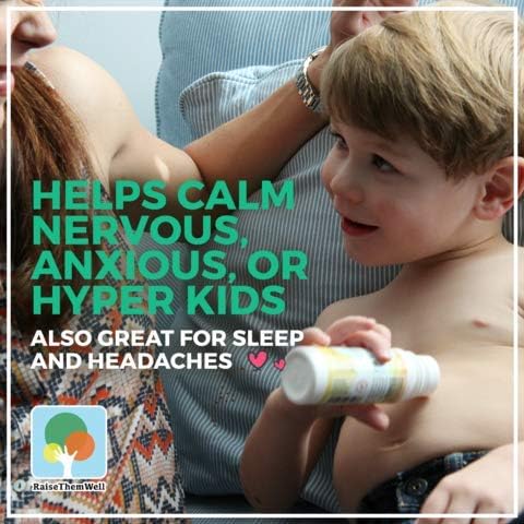 Magnesium Oil Roller for Kids – Calming Roll-On with Aloe Vera, Roman Chamomile & Lavender, Soothing Support for Anxiety, Nervousness & Hyperactivity, 3 fl oz