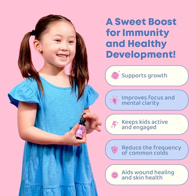 JoySpring Vitamin D & Zinc Bundle | Kids Vitamins & Minerals Naturally Sourced, Non-GMO, Non-Alcoholic Liquid Formula, Immunity Health Support | Vegan & Vegetarian Supplement Drops