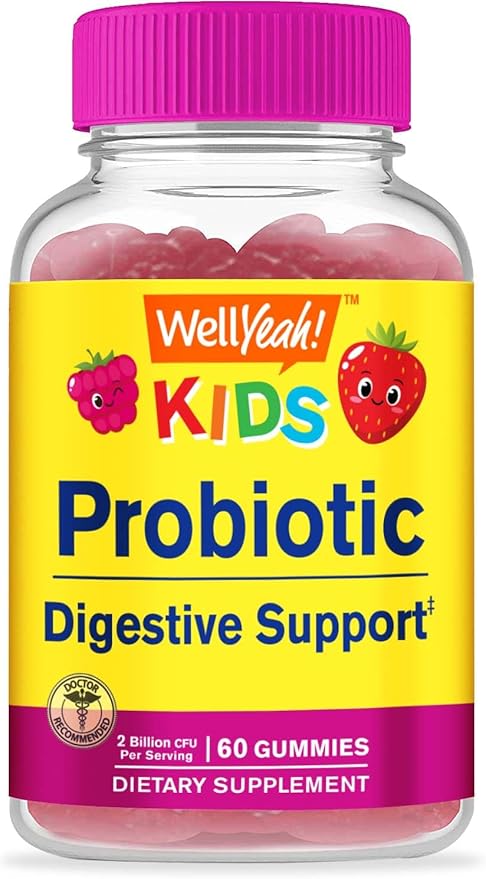 Kids Probiotic Gummies - Digestive Support, Gut Health, Immune Support Gummy - Probiotics for Digestive Health - Vegan, Gluten Free - 60 Gummies