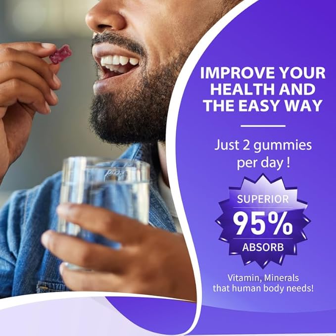 Calcium Magnesium Zinc Gummies for Kids Adults,High Absorption Magnesium Glycinate 300mg with Vitamin D3,B6,B12 for Bone,Muscles,Calm Mood,Sleep Support,Sugar-Free,Vegan,Blueberry Flavor,90 Counts