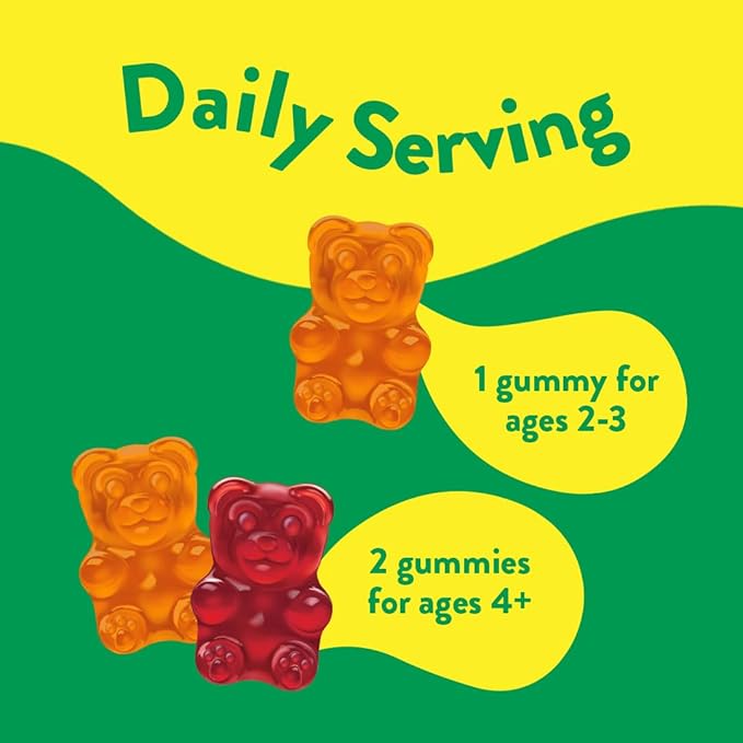 L'il Critters Kids Probiotic Digestive Gummy Grape Cherry Orange 60 Count and Immune C Vitamin Gummy Orange Lemon Cherry 190 Count Bundle