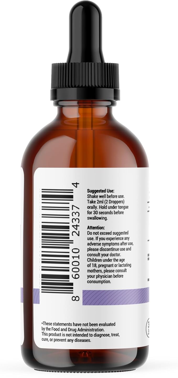 Magnesium Glycinate Liquid Magnesium Supplement Women, Men & Kids – Bisglycinate 100 mg for Natural Calm, Muscle Recovery – Liquid Vitamins, 30 Days Pineapple Flavor