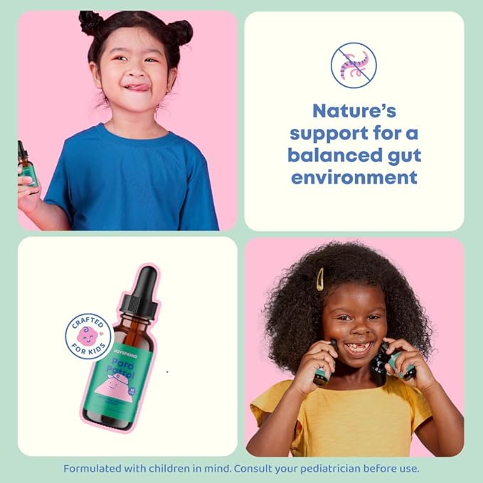 JoySpring Kids' Liquid Cleanse – Natural Liquid Detox, Alcohol-Free Supplement for Digestive Health (1 fl oz) 30 Servings