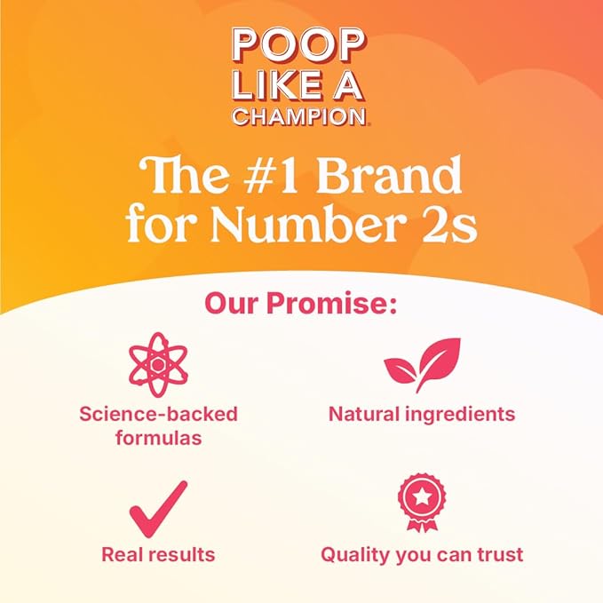 Poop Like a Champion Probiotic Gummies for Kids – USDA Organic, Vegan, Non-GMO, Gentle Digestive Health Support, 60 Gummies