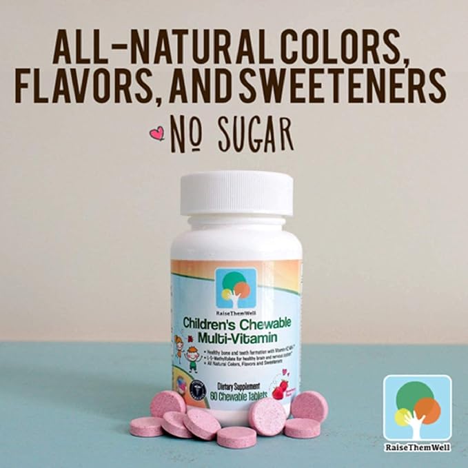 Mag Focus | Maganesium Citrate & B-6 for Kids| Natural Strawberry Flavored Magnesium Focus Supplements and Great Tasting Chewable Multivitamin for Kids Bundle