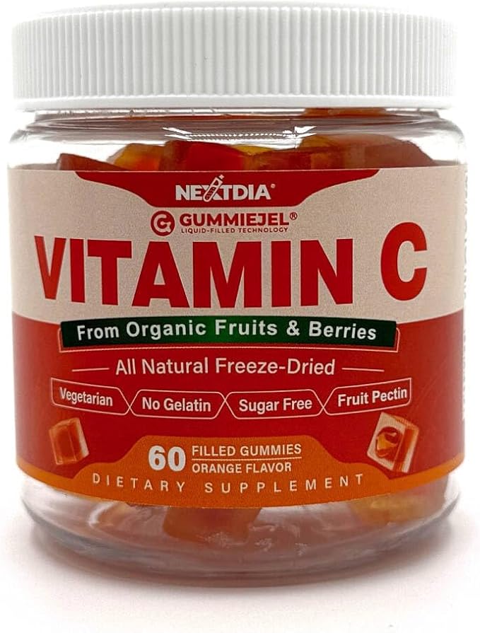 (2 Pack) Whole Food Vitamin C Gummies for Adults & Kids (Made in USA) Zero Sugar, Natural Antioxidants, Bioflavonoids, Organic Chewable Vitamin C Supplement from Berries & Fruits for Immune, Vegan