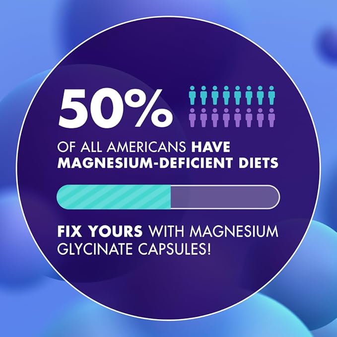 Magnesium Glycinate 500MG Capsules, Magnesium Supplement for Adults & Kids with Kava Kava, High Absorption, Vegan & Non-GMO, 120 Capsules