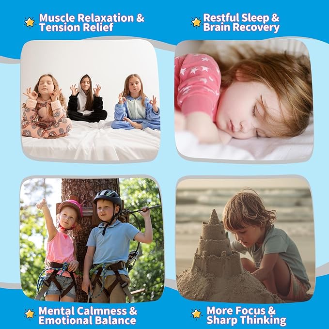 Kids Magnesium Glycinate Liquid Drops with Omega-3, Ashwagandha, Vitamin B6, D3, K2, Calcium & Chamomile - Magnesium Drops for Kids Sleep, Calm, Focus, Brain & Mood - Strawberry Flavor