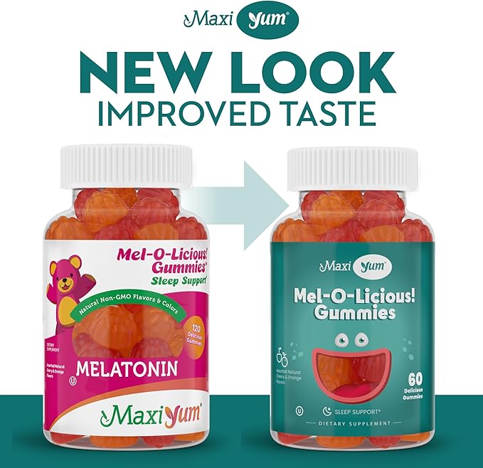 Melatonin Gummies for Kids - 1mg Chewable Melatonin Gummy - Restful Nighttime Support Supplement - Drug Free Aid for Peaceful Relaxation - Children and Adult Melatonin Gummies 1mg, 120 Count