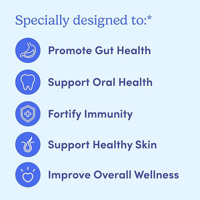 FIRST DAY Kids 3-in-1 Probiotic Gummies – Prebiotic + Probiotic + Postbiotic Supplement – Supports Digestive & Oral Health, Immune Function & Energy Levels – 30-Day Supply