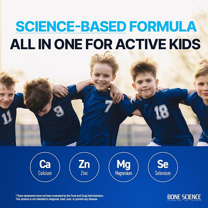 Prime Height Powder – Kids Daily Multivitamin with Calcium, Magnesium, Zinc, and Vitamins B6, B12, C, D3, E, K – 30 Sticks, Lemon Lime Flavor