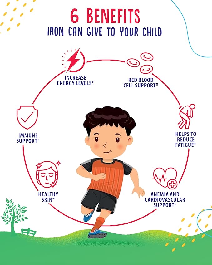 SUNNY SAM Iron Gummies for Kids & Magnesium Gummies for Kids & Adults - 100mg - Calm Magnesium Chews