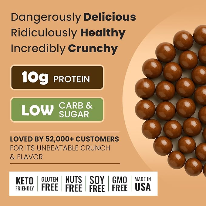 Better Than Good Chocolate Protein Puffs – Keto, Gluten-Free, Low-Calorie (12-Pack) | 10g Protein, Low Carb, Vegan, Healthy all time Snack for Diabetics & Kids