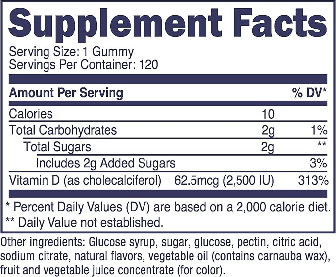 Nutricost Kids Vitamin D3 Gummies 2,500 IU (62.5mcg), 120 Gummies - Mixed Berry Flavored