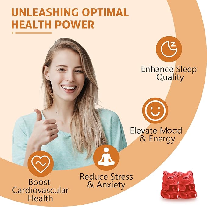 2 Pack High Absorption Magnesium Glycinate Gummies, Magnesium Gummies for Women, Men and Kids, Promotes Healthy Relaxation, zzZ, Muscle, Bone & Energy