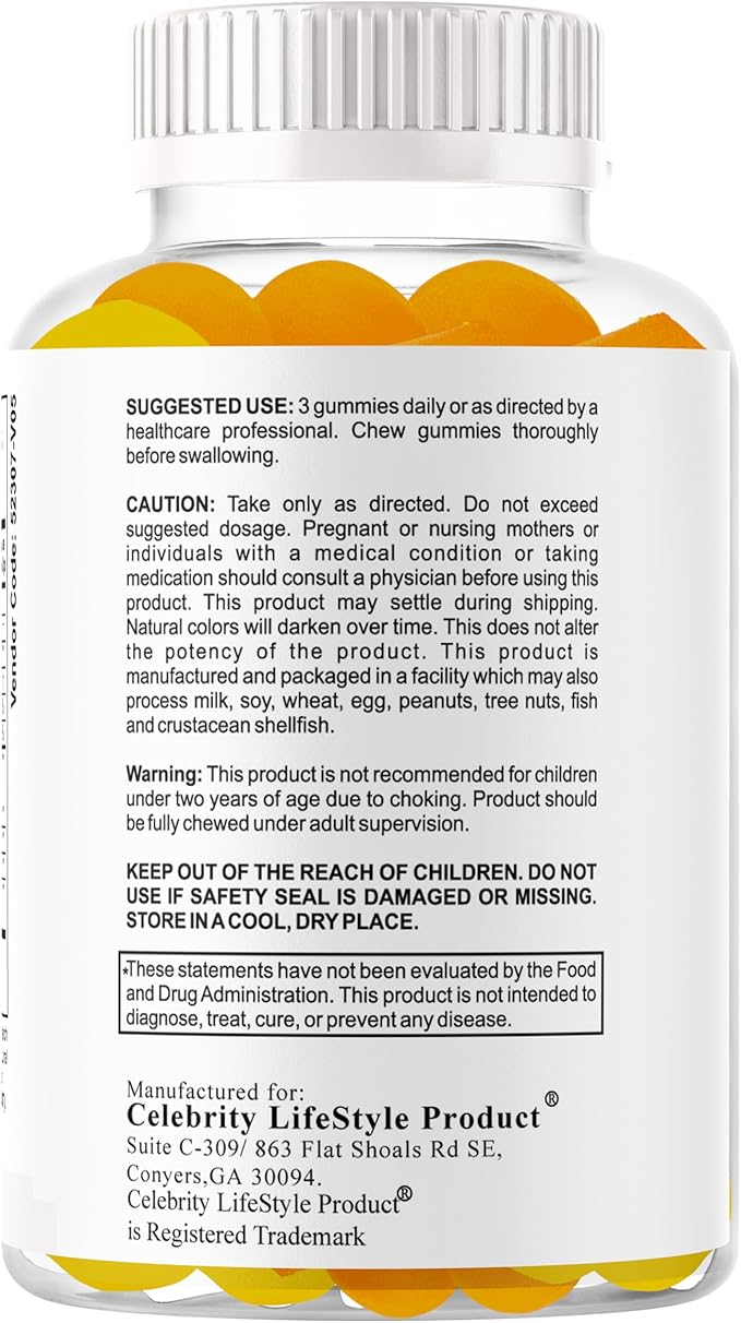 Smartkids Brain Booster Focus Gummies for Kids & Teens, Omega 3 DHA Gummy Vitamins, Nootropics Brain Support Supplement, Memory Supplement for Brain (1 Bottle) 60 Gummies