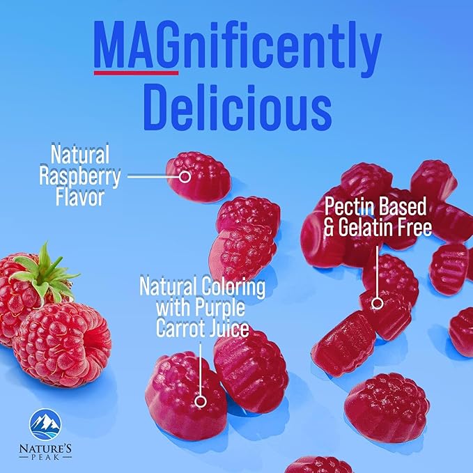 Magnesium Citrate Supplement Gummies - High Absorption Magnesium Gummy for Adults & Kids, Magnesio Citrate Supplements for Bone, Muscle Health, Heart Support, Vegan, Gluten Free, Non-GMO - 120 Gummies