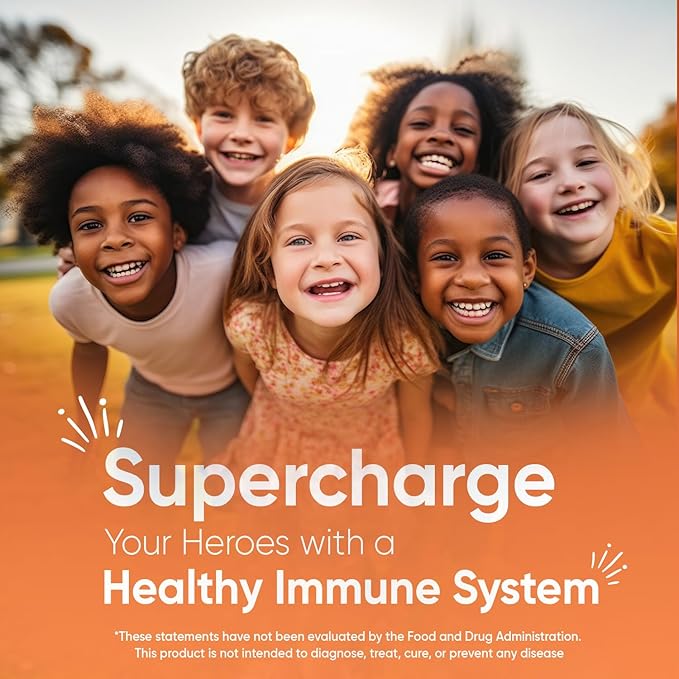 Kids Multivitamin Gummies with Omega 3 6 9-120 Gummies (60 Servings) - Essential Kids Vitamin A, C, D & B12, Minerals & Nutrients - Natural Raspberry & Orange Flavor - Third-Party Tested
