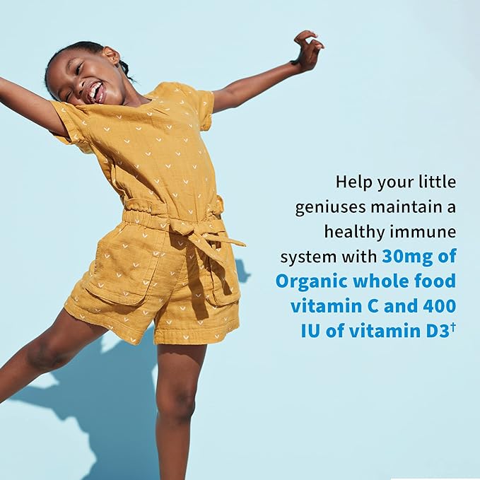 Garden of Life Dr. Formulated Probiotics Organic Kids+ Plus Vitamin C & D - Watermelon - Gluten, Dairy & Soy Free Immune & Digestive Health Supplement, No Added Sugar, 30 Chewables (Shelf Stable)