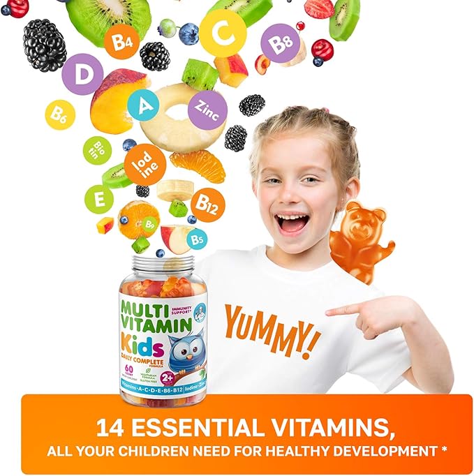 DR. MORITZ Kids Multivitamin Gummies and Vegan Omega 60 Softgels