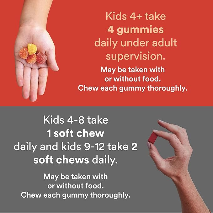 SmartyPants Kids Multivitamin Gummies & Kids Mineral Chews: Multivitamin with Omega 3 Fish Oil (EPA/DHA) and Multimineral with Magnesium Citrate & Calcium, 30 Day Supply Each