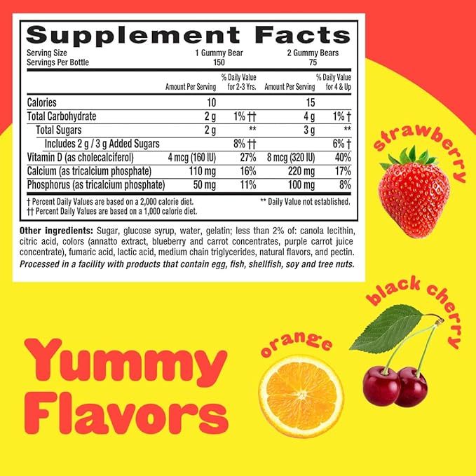 L'il Critters Kids Gummy Vitamin and Calcium Supplements Bundle with 190 Immune Support Gummies and 150 Calcium Gummies for Bone Support