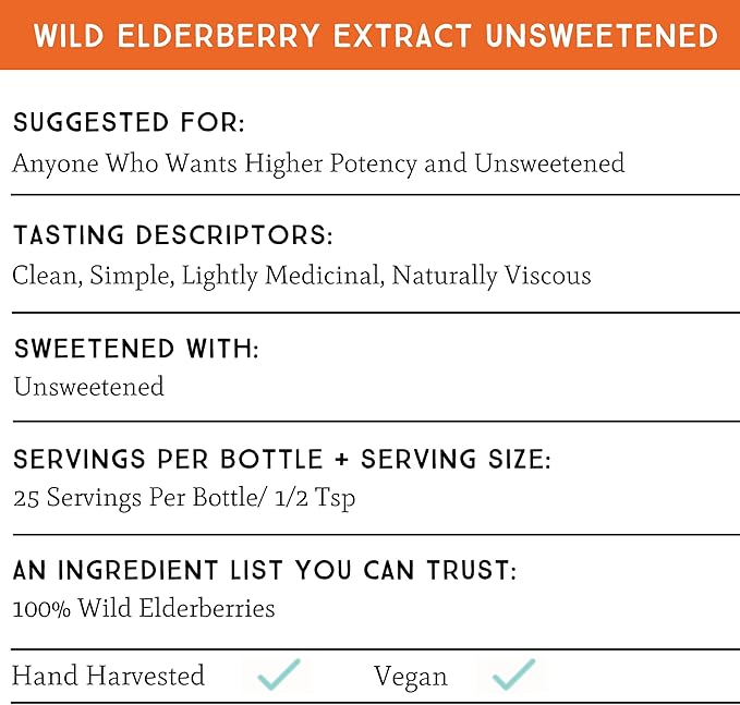 Dr. Appleseed's Wild Elderberry Extract Unsweetened Max Strength 720mg Kids + Adults Daily Immune Supplement Doctor- Formulated Science-Backed Pure Vegan 25 Day Supply – 2 Fl Oz