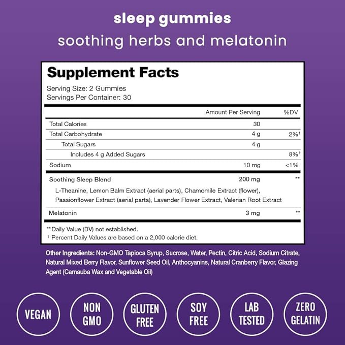 NutraChamps Sleep Gummies for Adults & Kids | Melatonin Gummies with Chamomile, Valerian & L Theanine | Safe & Effective for Kids & Adults | Vegan Childrens Melatonin 3mg, 1.5 mg, or 6mg