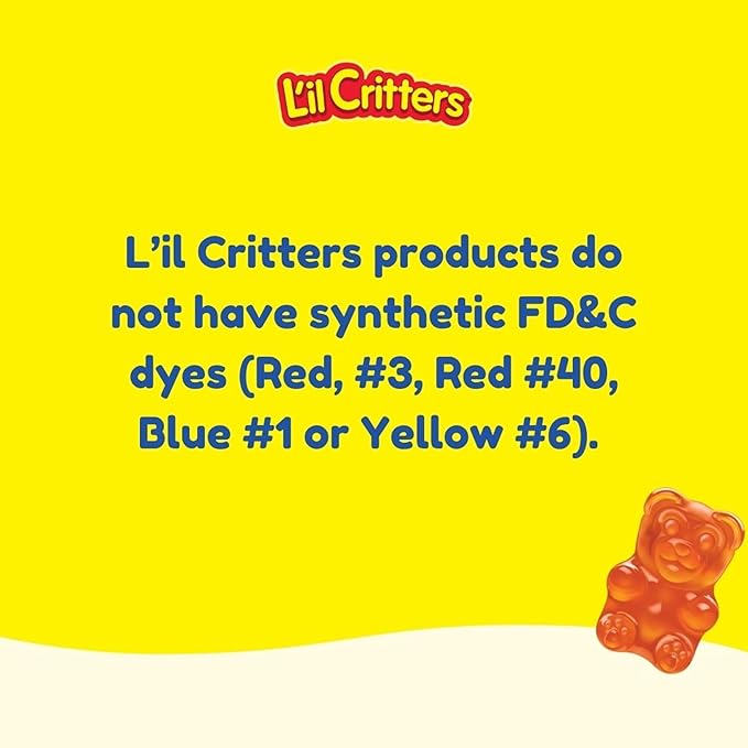 L’il Critters Paw Patrol Gummy Vites Daily Gummy Multivitamin for Kids, Vitamin C, D3 for Immune Support Cherry, Orange and Blueberry Flavors, 60 Gummies
