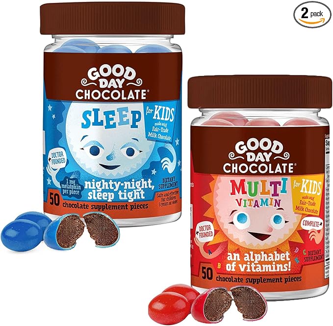 Good Day Chocolate Complete Multivitamin for Kids and Kids Melatonin Sleep Aid