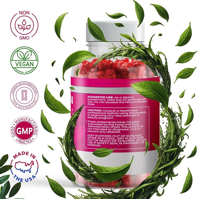 Quercetin Gummies - 2500MG Quercetin with Bromelain L-theanine & Zinc - Pure Supplement for Immune System Lung and Allergy Support - Immunity Booster Vegan Supplements for Kids & Adults - Made in USA