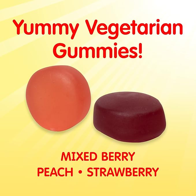 Webber Naturals Sesame Street Vitamin D3 Gummies for Kids 2+, 600 IU of Vitamin D per Gummy, 6 Month Supply, Free of Gluten, Dairy, Peanut & Gelatin, Immune, Bone and Teeth Support, 180 Gummies