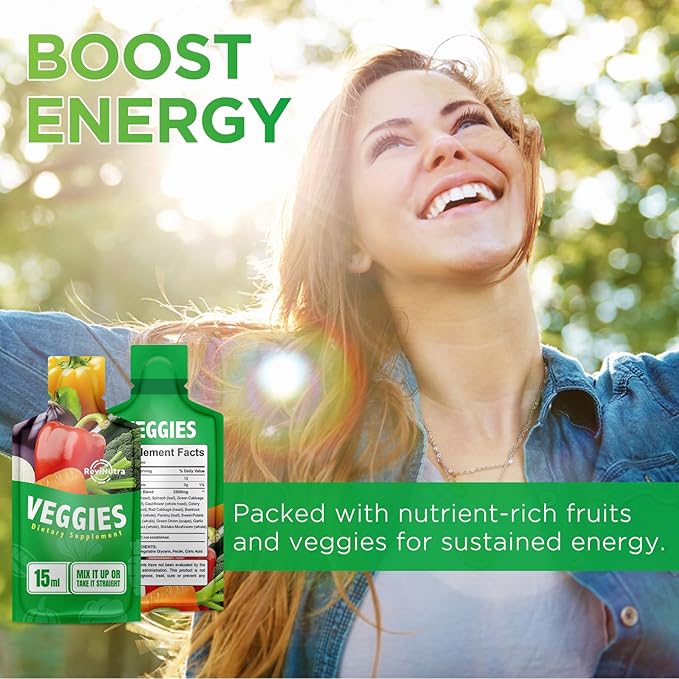 Super Greens Liquid Juice - 30 Pouches Superfoods Veggies Supplement for Women, Men and Kids - Support Overall Health, Immune Function, Detox & Energy - Vegan, 30 Day Supply