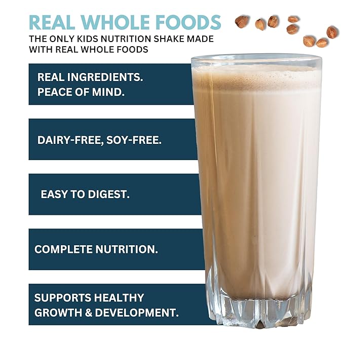 ELSE NUTRITION Plant-Based Kids Protein Shake Powder for Ages 2-12. Kids Protein Powder. Dairy-Free Complete Kids Nutrition Shake Plant Protein 25 Vitamins & Minerals, Chocolate Protein Shake, 1- Pack