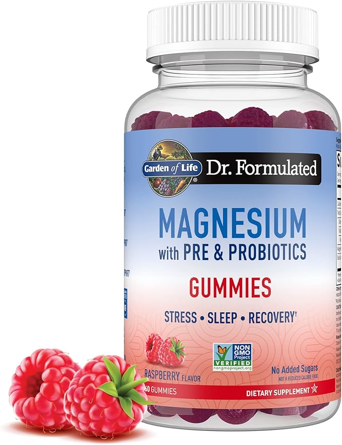 Garden of Life Elderberry Gummies for Adults & Kids Immune Support with Magnesium Citrate Gummies for Stress, Sleep & Recovery