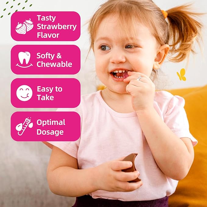 2 Pack Magnesium Gummies for Kids - Magnesium Glycinate, L-Threonate Gummies with L-Theanine, Chamomile, Licorice, Vitamin B6, D for Kids & Adults Sleep, Muscle Relief & Nerve Bone - Strawberry 120ct