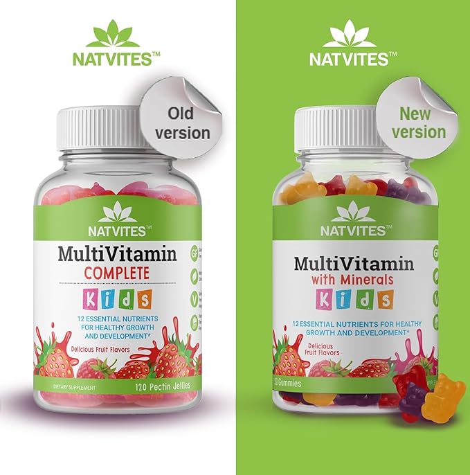 Complete Kids Multivitamin Gummies – 120 Count of Essential Daily Vitamins & Minerals for Immune Support, Focus, & Growth – Perfect for Toddlers, Children, Teens, and Picky Eaters!