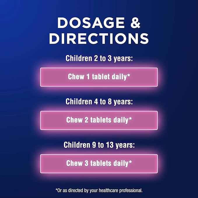 Kids Calcium & Vitamin D3 90 Chewable Tablets