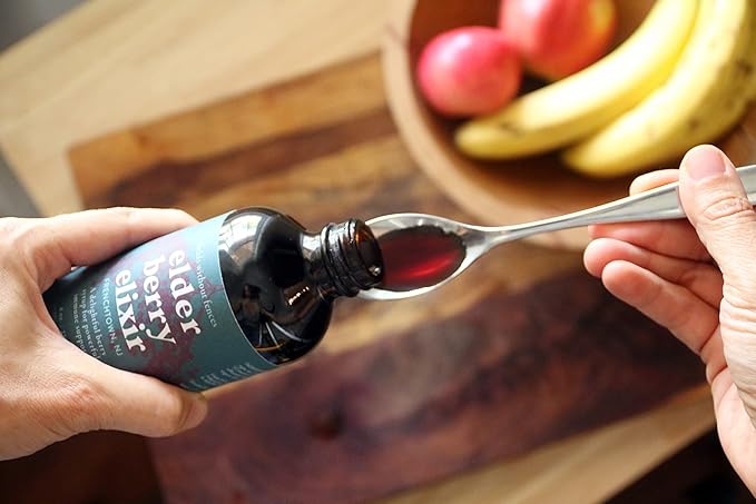 Elderberry Elixir – Immune Support for Adults & Kids – Certified Organic, Farm-Fresh Elderberry Syrup – Made in The USA (8 oz)