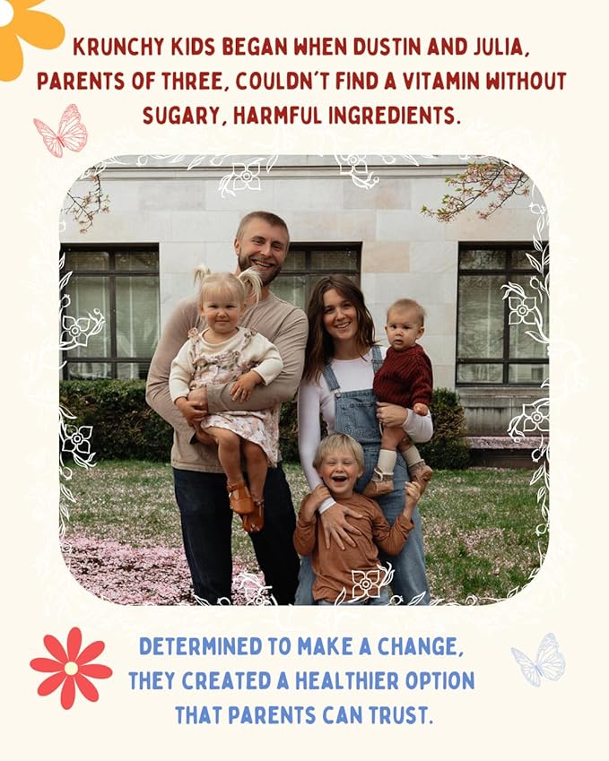 Organic Prebiotic & Postbiotic Gummy Vitamin for Kids and Adults, Allulose, Sugar Free, Fermented Strawberry, Support Gut Health, Dye Free