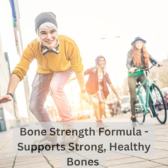 Height Boost Bone Growth Gummies for Kids & Teens – Natural Growth Support with Calcium, Vitamin D3, K2, Collagen Hydrolysate & Herbal Blend – Bone Strength & Height Supplement – 60 Gummies