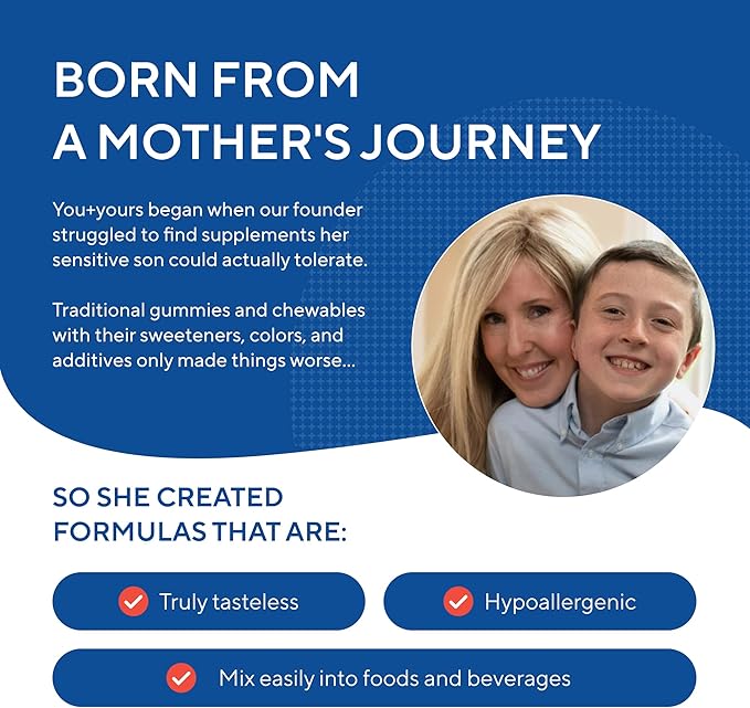 Tasteless Multivitamin Powder for Kids + Toddlers- No Sweeteners, Flavors, Colors or Preservatives. Add to Beverages or Food. Pure, Flavorless Children's Multivitamin Supplement.
